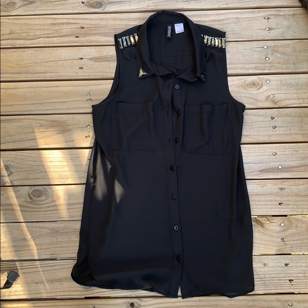 H&M embellished blouse